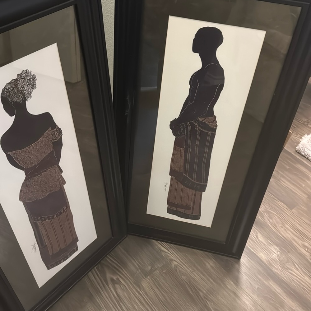 Black art decor